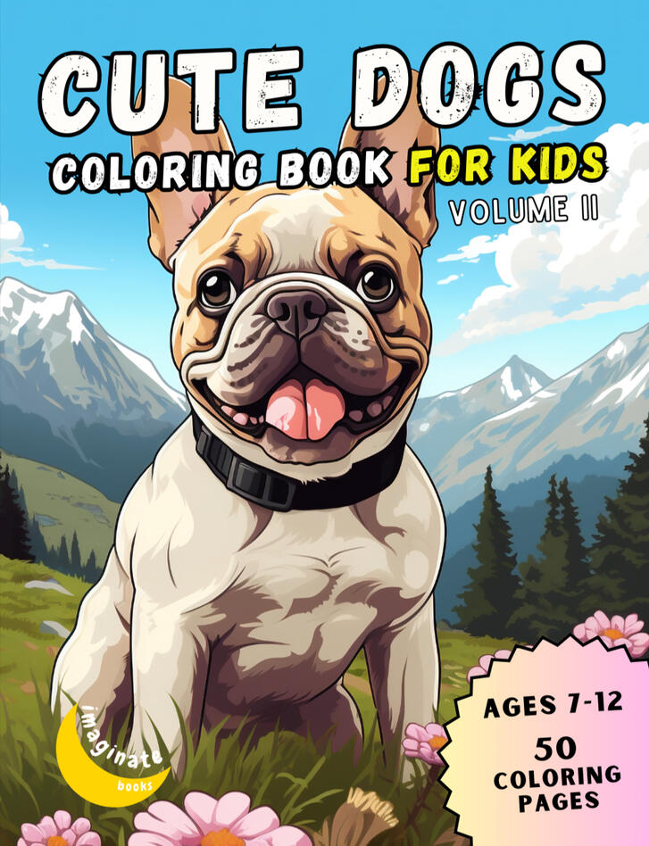 Cute Dogs Coloring Book for Kids, Vol. II - SAMPLE